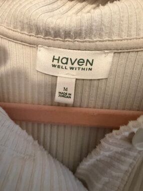 Talbots Cream Ribbed Track Pants/Joggers